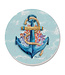 Highland Home Submerged Anchor 4 PK Single Image Coaster Set+AC0-Round