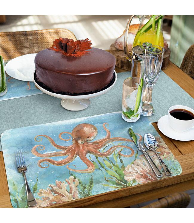 Highland Home Under Sea Life Easy Care Placemat