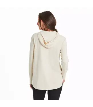Life Is Good Womens Crusher Flex Hoodie Breathe Forest Putty White