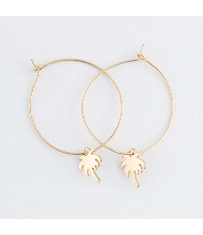 Howards Dainty Hoop Palm Gold