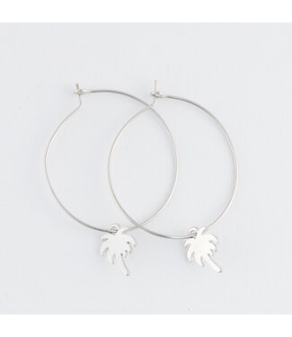 Howards Dainty Hoop Palm Silver