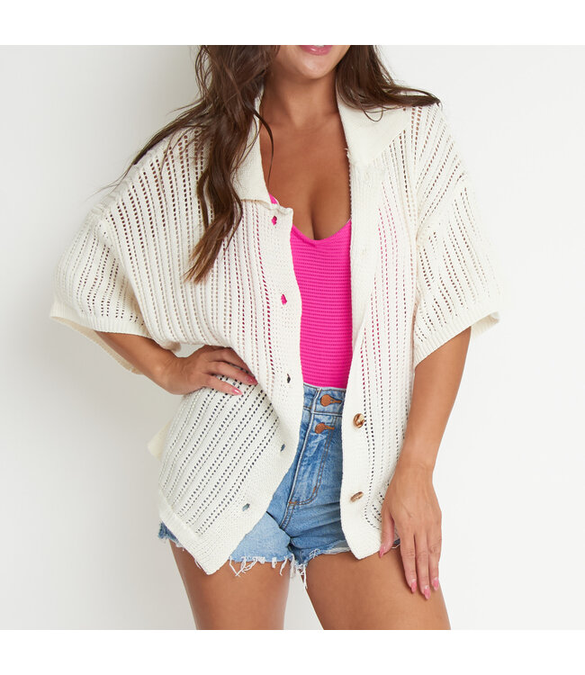 Howards Catalina Short Sleeve Cover Up Top