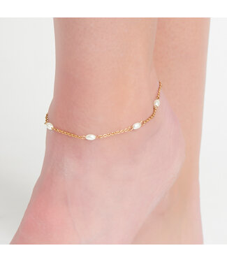 Howards Narelle Waterproof Pearl Anklet 8 1/2"