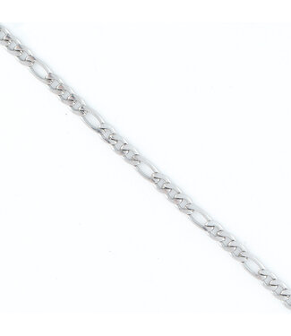 Howards Narelle Waterproof Figaro Chain Necklace Silver L: 13"