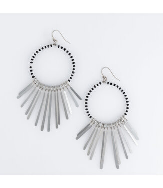 Howards Andra Fringe Earrings Silver