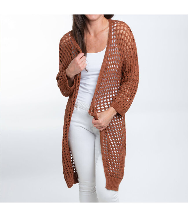 Howards Enya Long Crochet Cardigan