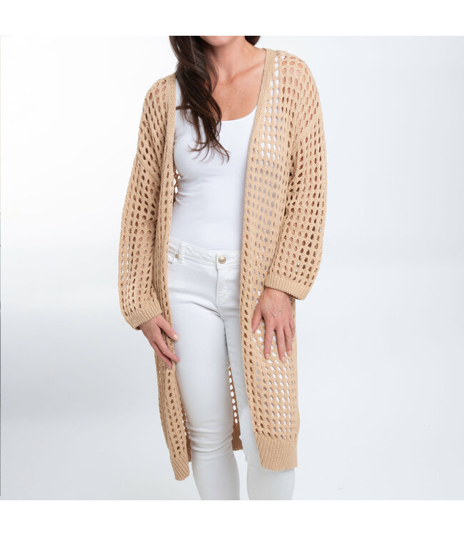 Howards Enya Long Crochet Cardigan