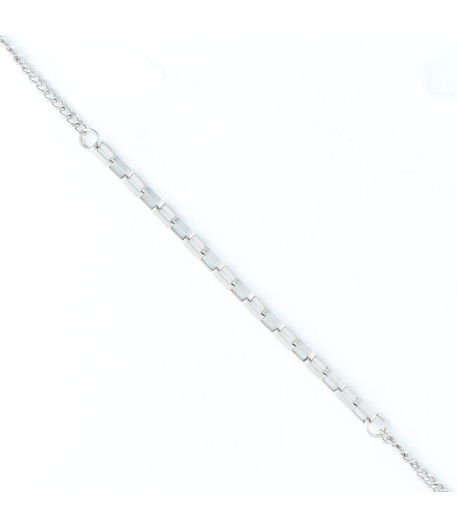 Howards Narelle Waterproof Paperclip Chain Necklace Silver