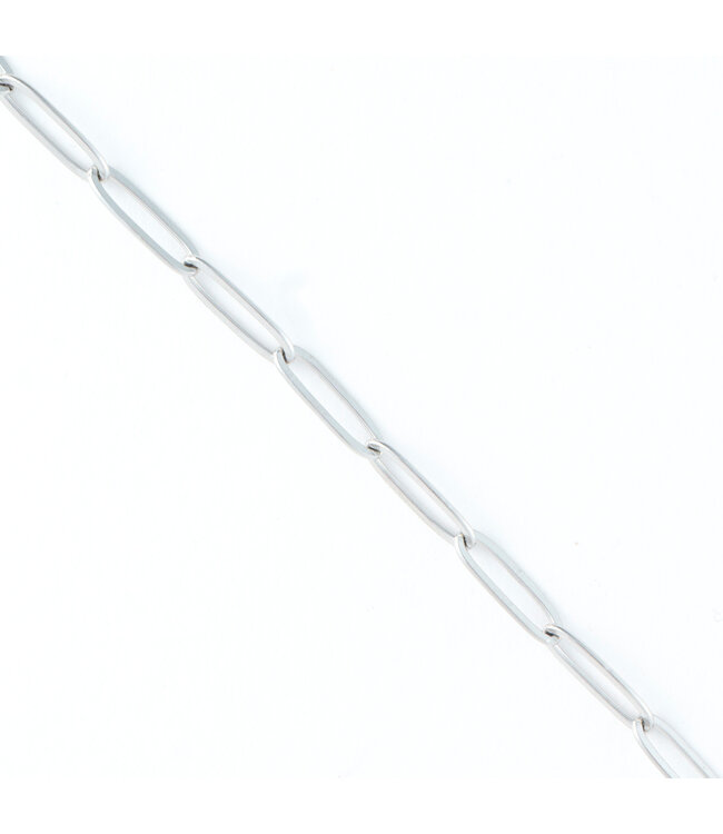 Howards Narelle Waterproof Paperclip Chain Necklace Silver 18"