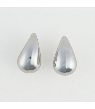 Howards Narelle Waterproof Tear Drop Earrings Silver
