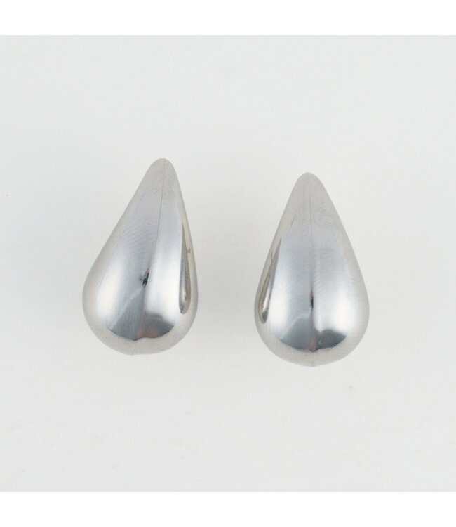 Howards Narelle Waterproof Tear Drop Earrings Silver