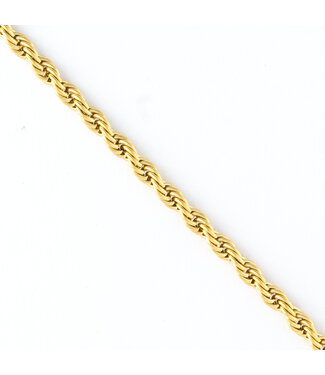 Howards Narelle Waterproof Twisted Chain Necklace Gold 18"
