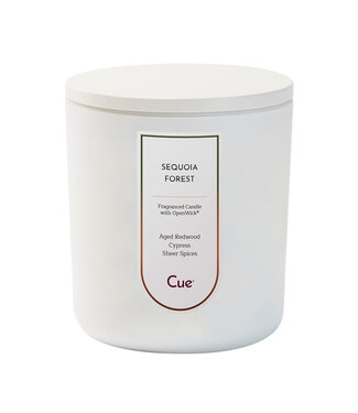 Cue Candles Sequoia Forest 12oz Candle White