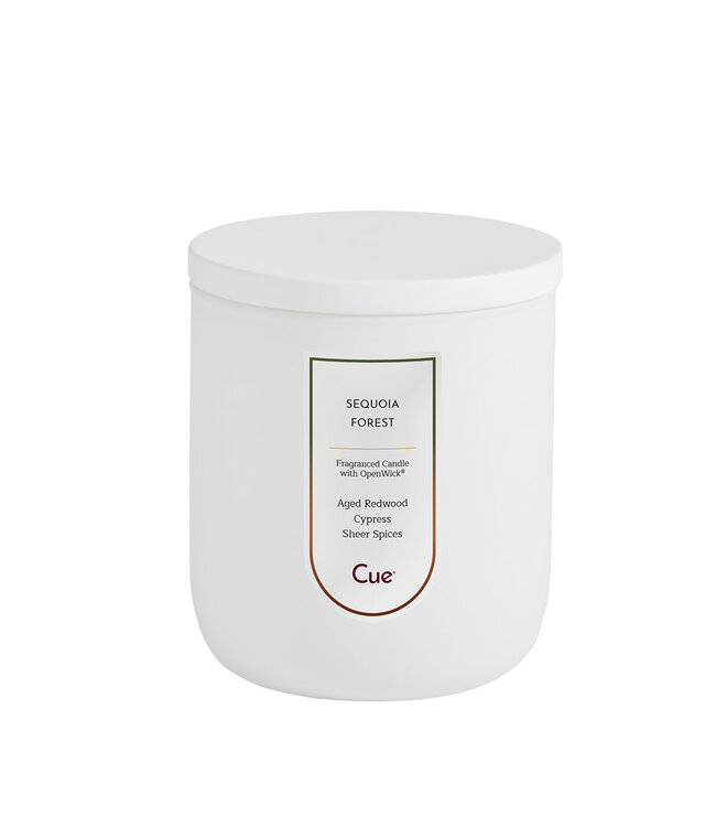 Cue Candles Sequoia Forest 7.5oz Candle White