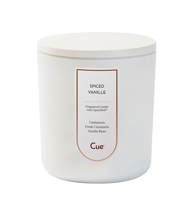 Cue Candles Spiced Vanille 12oz Candle White