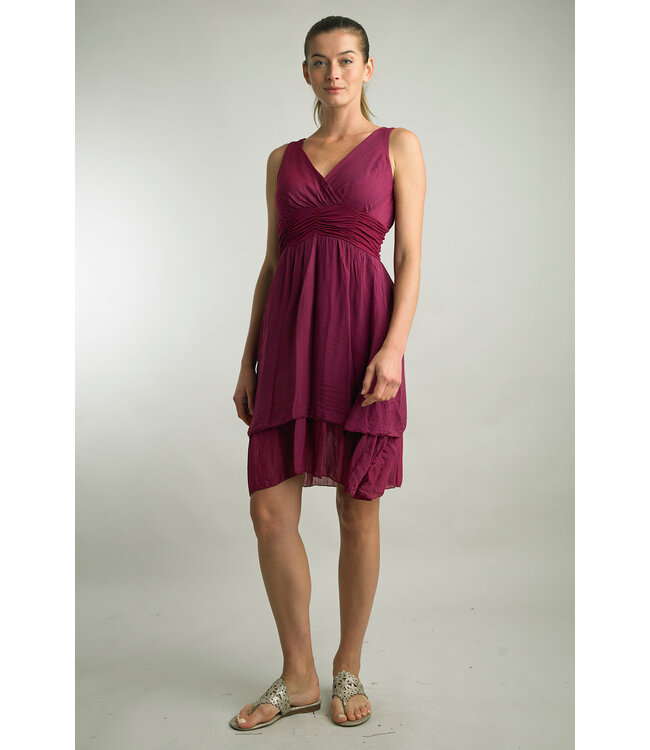 Tempo Paris Silk Purple Dress