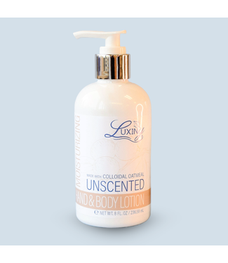 Luxiny Unscented Silky HandAnd Body Lotion W/ Colloidal Oatmeal 8 oz
