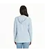 Life Is Good Womens NEW Long Sleeve Hooded Patterna Floatin Glacier Blue