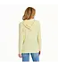 Life Is Good Womens NEW Long Sleeve Hooded Crus 3 Hibiscuses Sandy Yellow