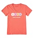 Life Is Good Womens Crusher Vee Rally Sand Dollars Mango Orange