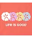 Life Is Good Womens Crusher Vee Rally Sand Dollars Mango Orange