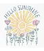 Life Is Good Womens Crusher Vee Hello Sunshine Sun Cloud White