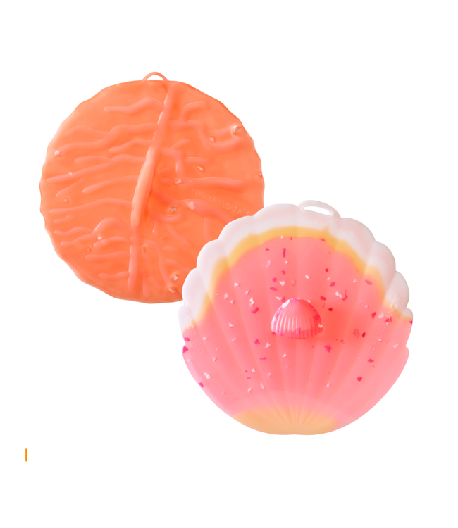 Charles Viancin Coral Shell Drink Covers Set Of 2