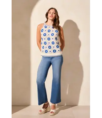 Tribal Crochet Halter Sweater Tank