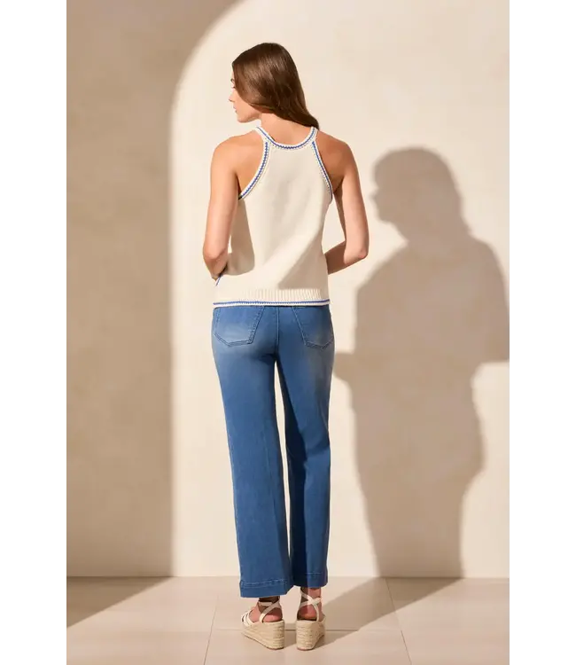 Tribal Crochet Halter Sweater Tank