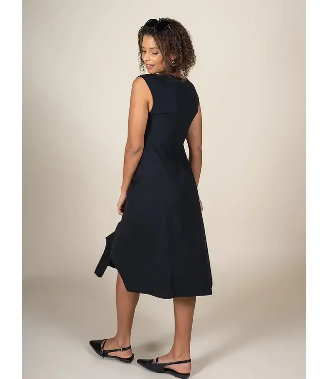 Tribal Cap Sleeve Crew Neck Dress