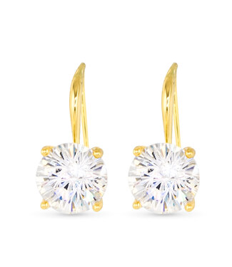 Amanda Blu Solitaire Drop Earring Gold