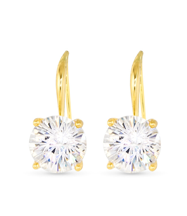 Amanda Blu Solitaire Drop Earring Gold