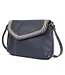 Chala Handbags Braided Style Crossbody Navy