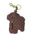Chala Handbags Coin Purse Key Fob Poodle A
