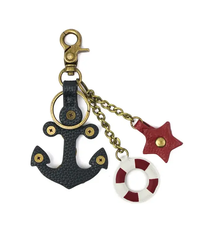 Chala Handbags Metal Charming Keychain Anchor