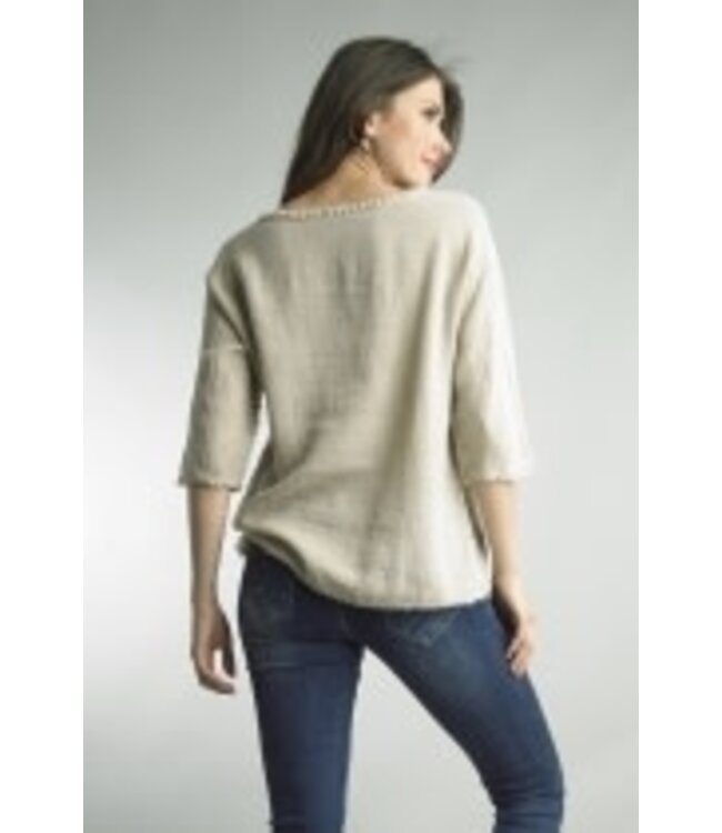 Tempo Paris Linen Edge Tee