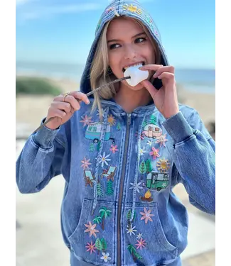 Billy T Shop Denim Camper Hoodie