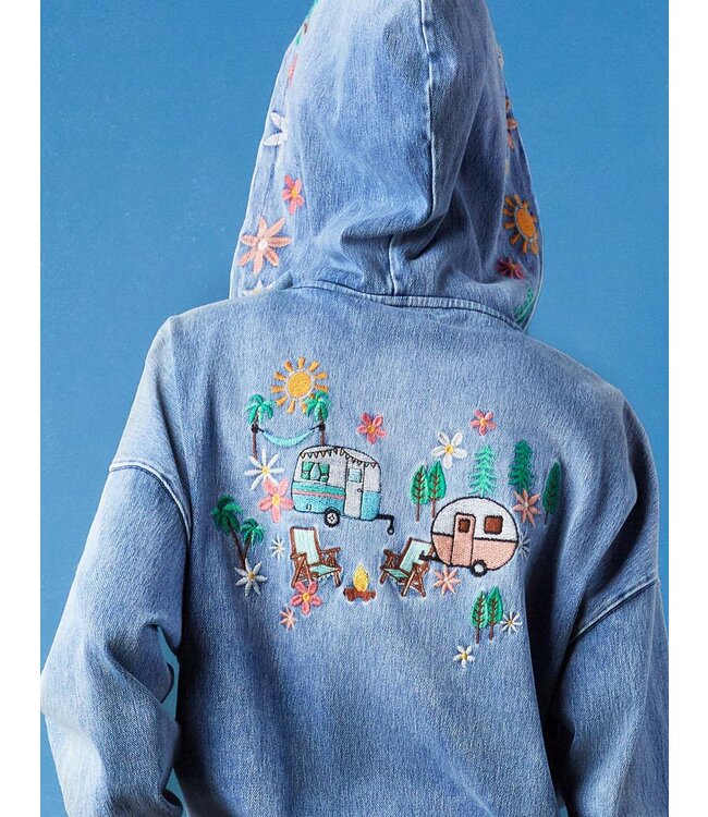 Billy T Shop Denim Camper Hoodie