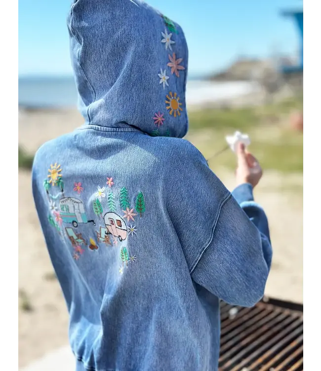 Billy T Shop Denim Camper Hoodie