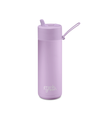 Frank Green 20oz SS Ceramic Reusable Bottle Lilac Haze with Flip Straw Lid