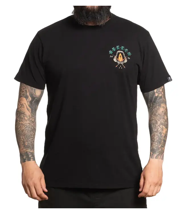 Sullen Death Drop Short Sleeve Tee Jet Black
