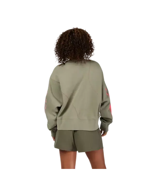Fox Head Inc Womens Elevated Oversized Fleece Crew