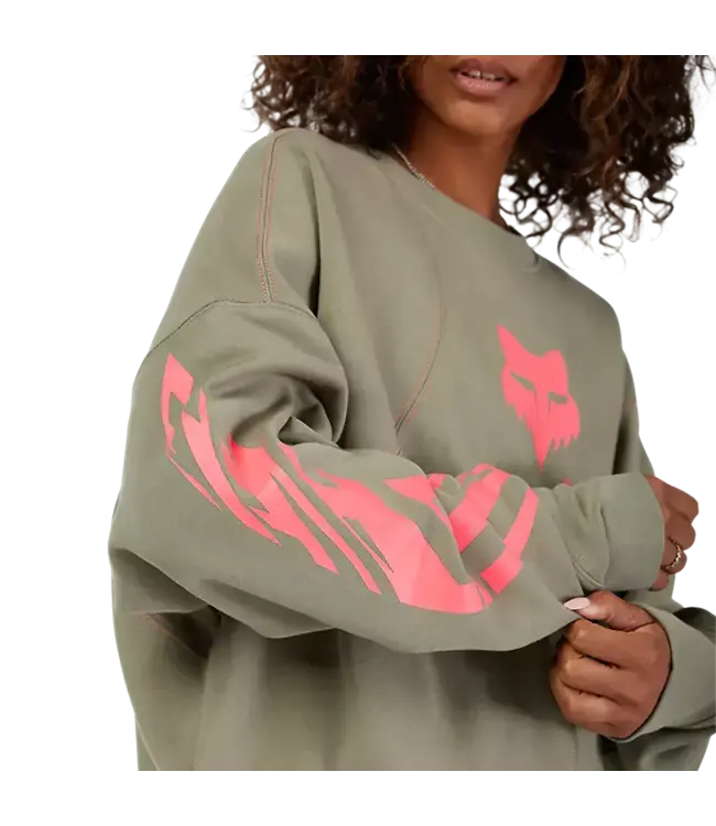 Fox Head Inc Womens Elevated Oversized Fleece Crew