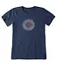 Life Is Good Womens Crusher Tee Antique Mandala Darkest Blue