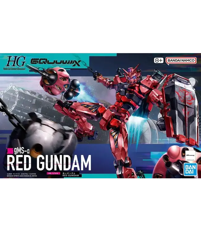 Bandai Namco Toys Red Gundam Mobile Suit Gundam GQuuuuuuX Bandai Hobby HG