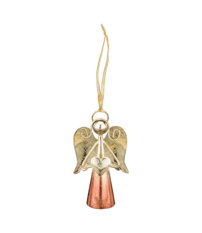 Regal Gold Angel Bell 4" Copper