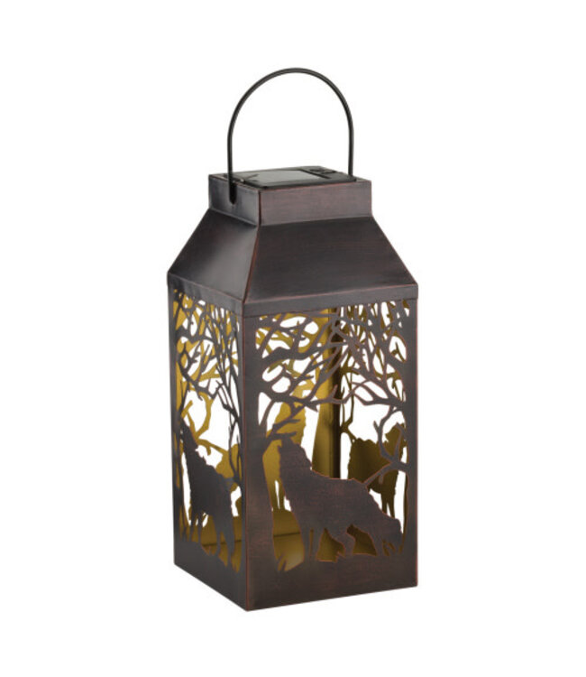 Regal Shadow Solar Lantern Square Wolf