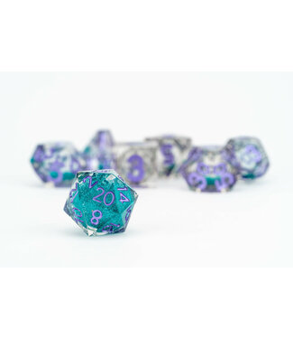 Metallic Dice Games Elixir Liquid Core Dice Set Disco Vibes Full Set