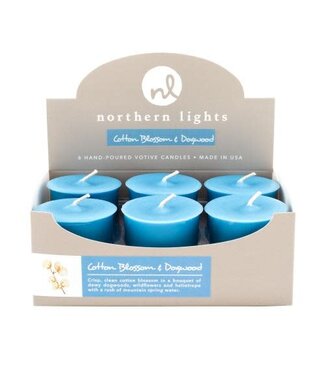 Northern Lights Candles Cotton Blossom And Dogwood Votive