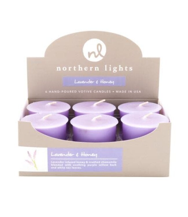 Northern Lights Candles Lavender And Honey Votive